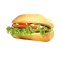 Pouletschnitzel in Taschenbrot