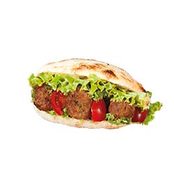 Falafel im Taschenbrot